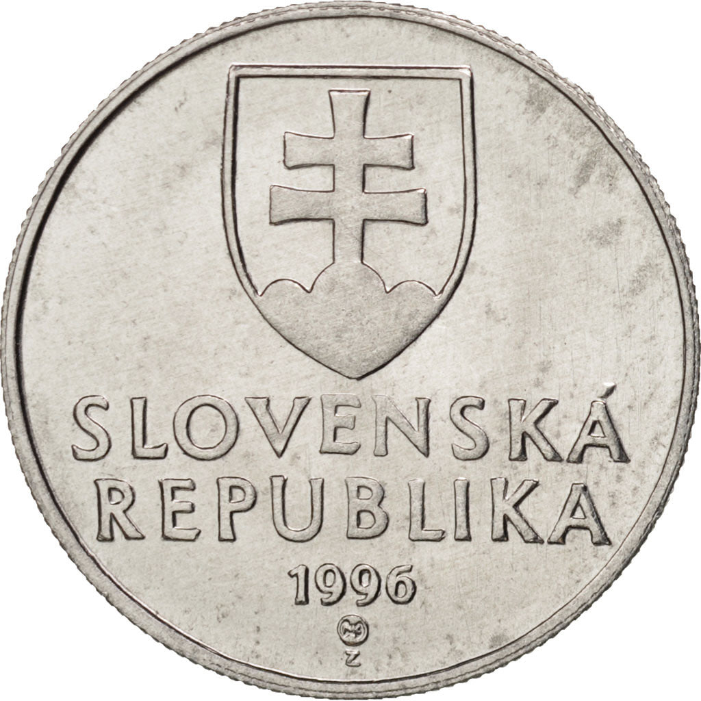 Coin, Slovakia, 20 Halierov, 1996, MS(65-70), Aluminum, KM:18