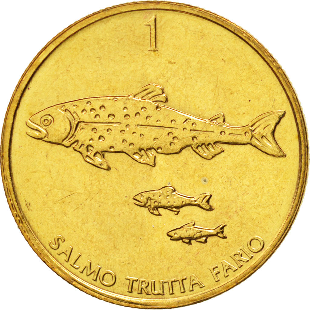 Slovenia, Tolar, 2000, MS(65-70), Nickel-brass, KM:4