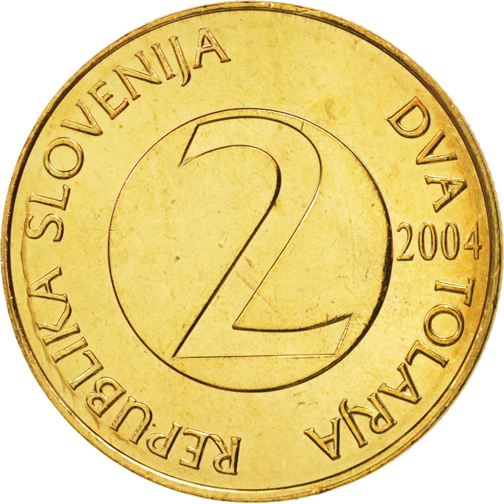 Coin, Slovenia, 2 Tolarja, 2000, MS(65-70), Nickel-brass, KM:5