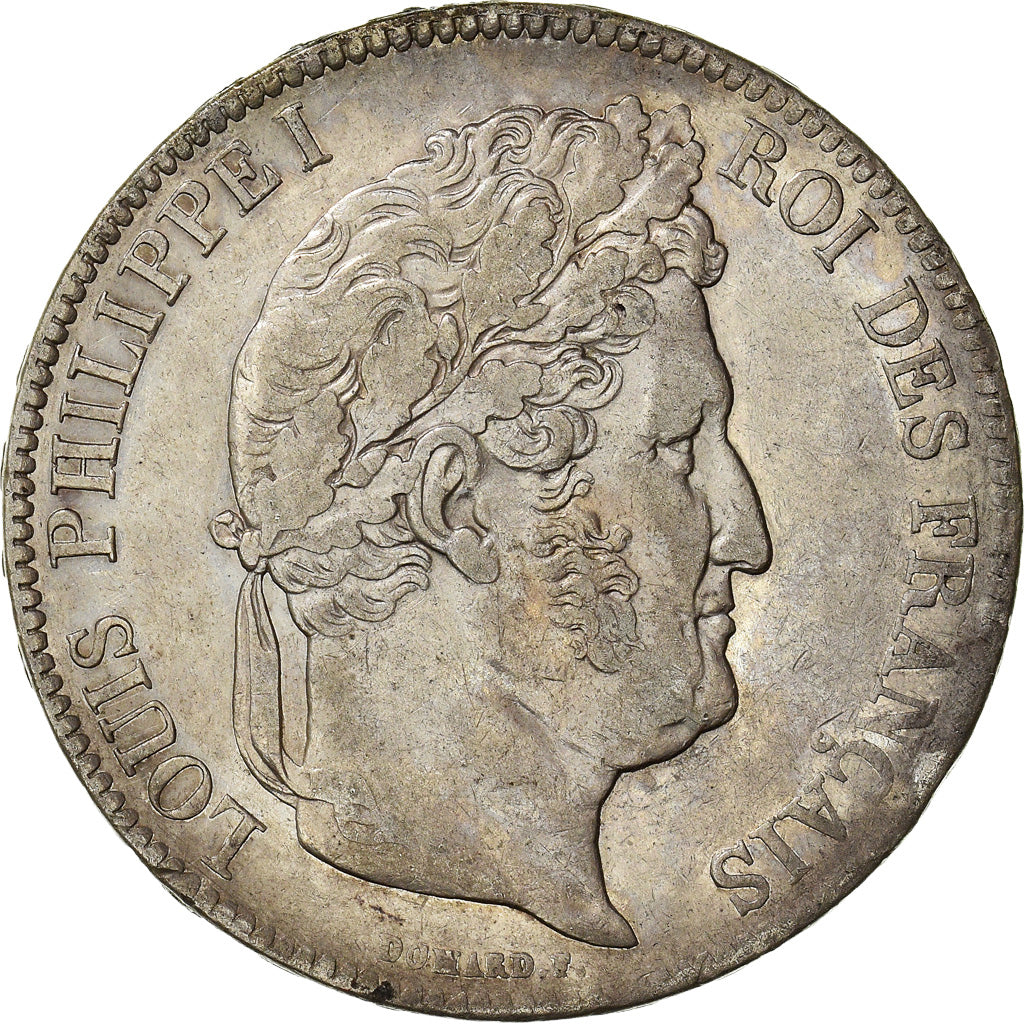 Coin, France, Louis-Philippe, 5 Francs, 1838, Rouen, EF(40-45), Silver