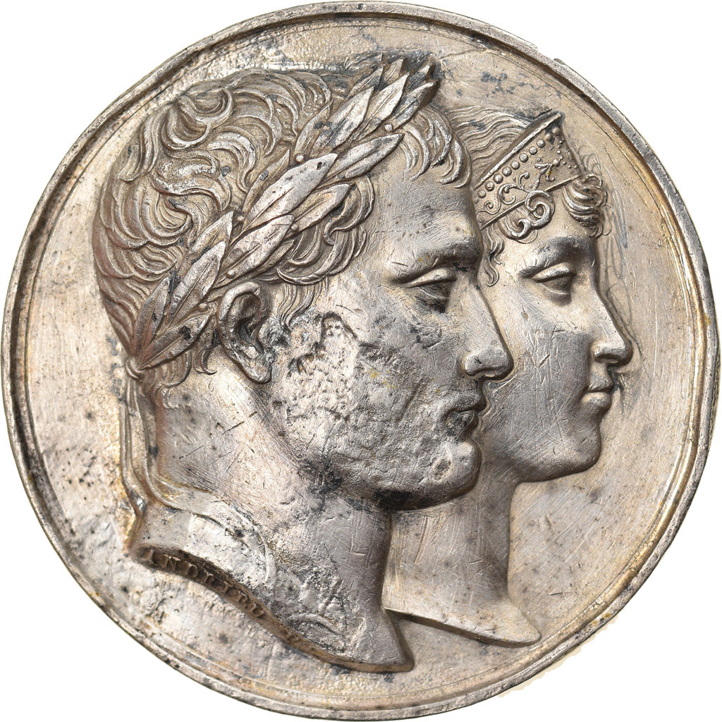 France, Médaille, Mariage de Napoléon Ier et Marie-Louise d'Autriche, 1810