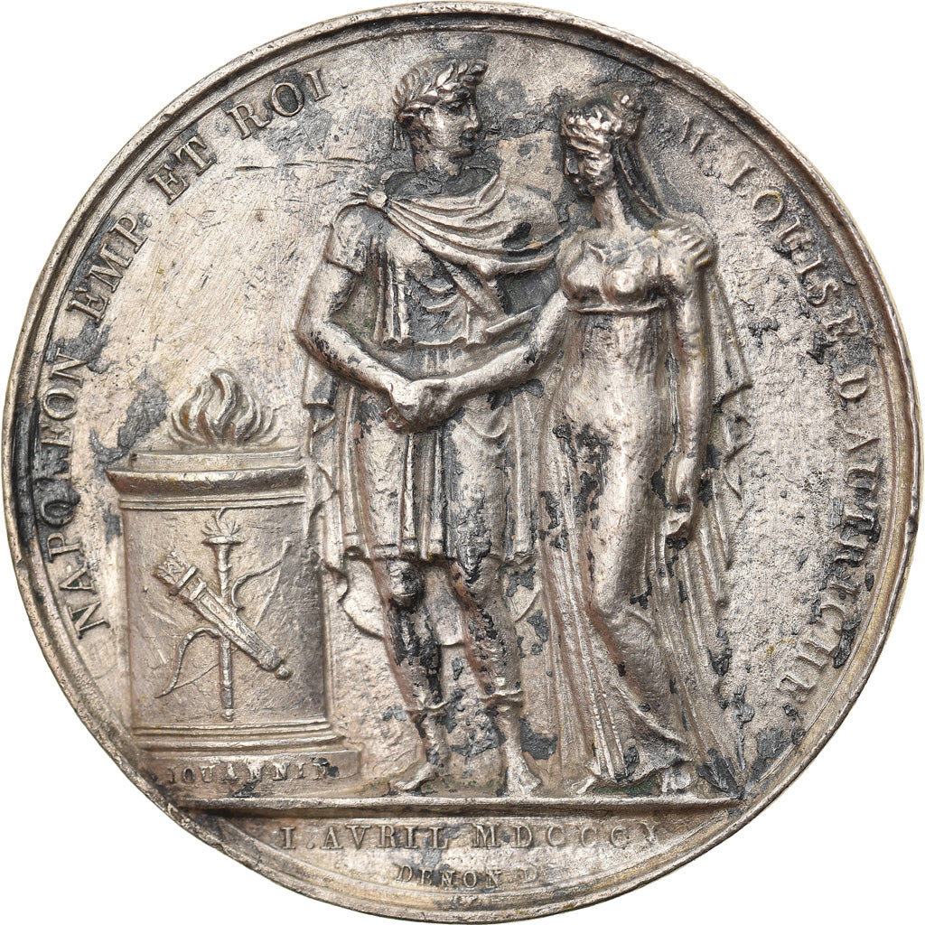 France, Médaille, Mariage de Napoléon Ier et Marie-Louise d'Autriche, 1810