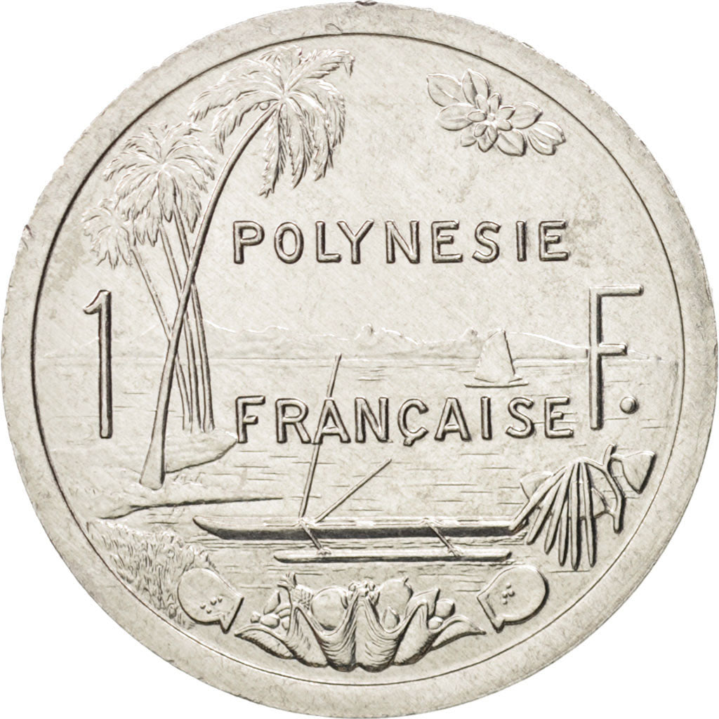 French Polynesia, Franc, 2003, Paris, MS(65-70), Aluminum, KM:11, Lecompte:23g
