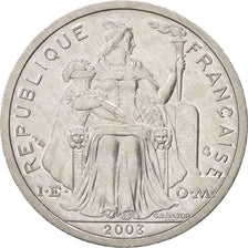French Polynesia, 2 Francs, 2003, MS(65-70), Aluminum, KM:10, Lecompte:46f