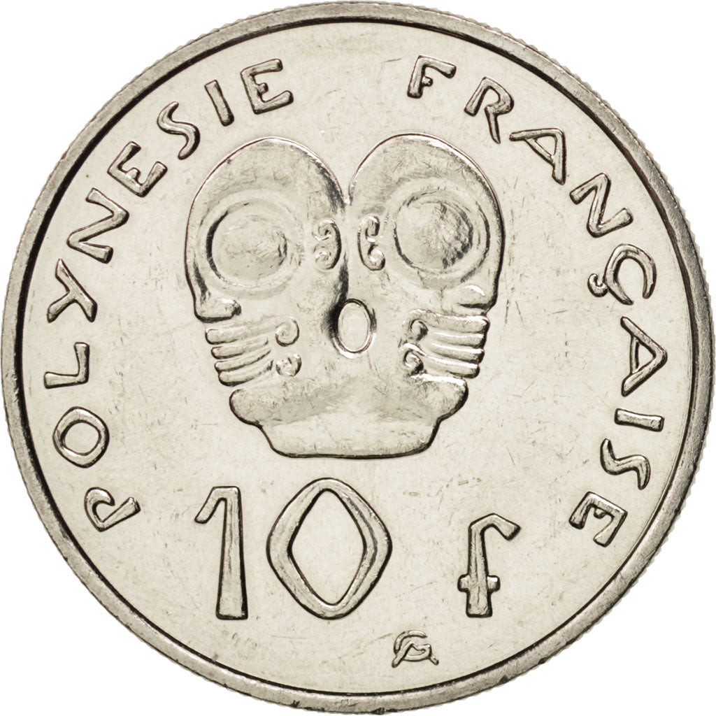 Coin, French Polynesia, 10 Francs, 2003, Paris, MS(64), Nickel, KM:8