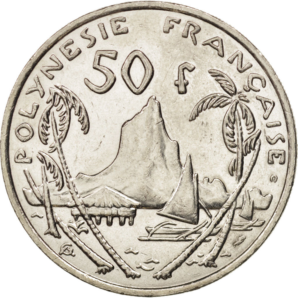 French Polynesia, 50 Francs, 2001, MS(60-62), Nickel, KM:13, Lecompte:122f