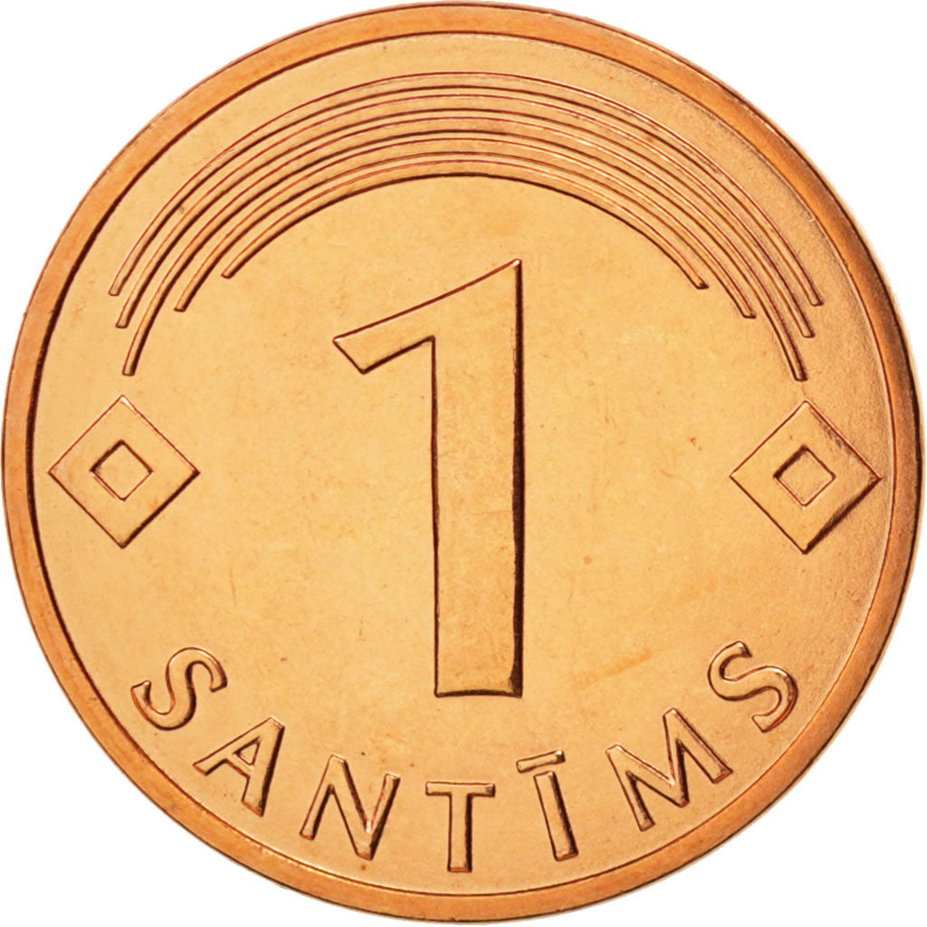 Coin, Latvia, Santims, 2003, MS(65-70), Copper Clad Steel, KM:15