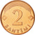 Coin, Latvia, 2 Santimi, 2000, MS(65-70), Copper Clad Steel, KM:21