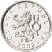 Coin, Czech Republic, 10 Haleru, 2002, MS(65-70), Aluminum, KM:6