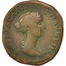 Coin, Faustina II, Sestertius, Rome, VF(30-35), Bronze, RIC:1388b