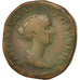 Coin, Faustina II, Sestertius, Rome, VF(30-35), Bronze, RIC:1388b