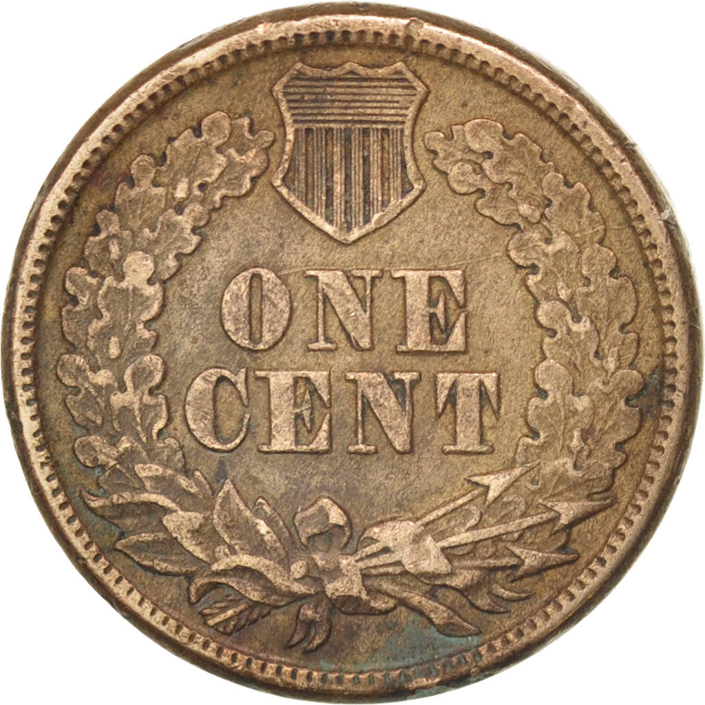 Coin, United States, Indian Head Cent, Cent, 1860, U.S. Mint, Philadelphia