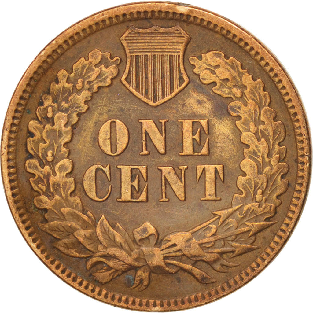 United States, Indian Head Cent, 1880, Philadelphia, EF(40-45), KM:90a