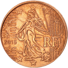 France, 10 Euro Cent, 2015, SPL, Acier cuivré, Erreur de flan, Chort:EM341