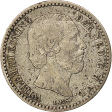 Netherlands, William III, 10 Cents, 1871, VF(30-35), Silver, KM:80
