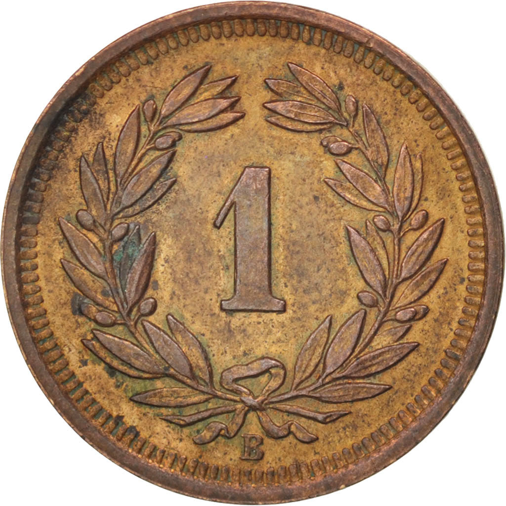 Switzerland, Rappen, 1914, Bern, AU(55-58), Bronze, KM:3.2