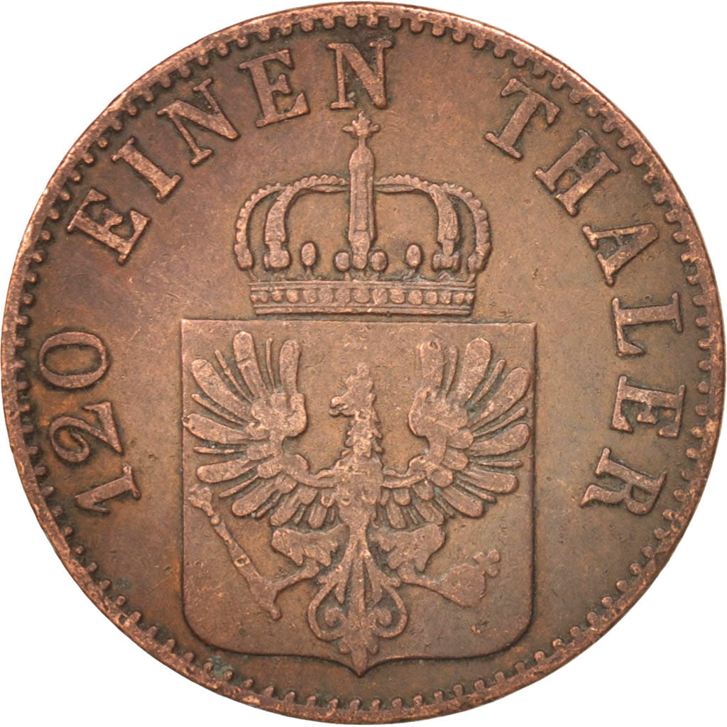 Coin, German States, PRUSSIA, Friedrich Wilhelm IV, 3 Pfennig, 1860, Berlin