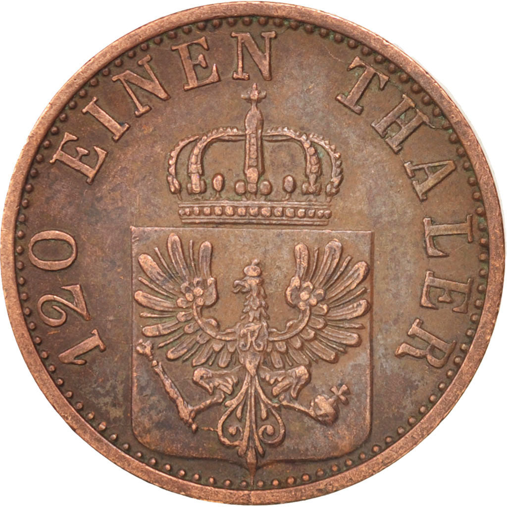 Moneda, Estados alemanes, PRUSSIA, Wilhelm I, 3 Pfennig, 1868, Cleves, EBC