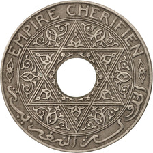Morocco, Yusuf, 25 Centimes, 1924, Poissy, AU(55-58), Copper-nickel, KM:34.2