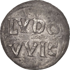 France, Louis le Pieux, Obol, 814-840, Melle, Silver, AU(50-53), Depeyrot:613