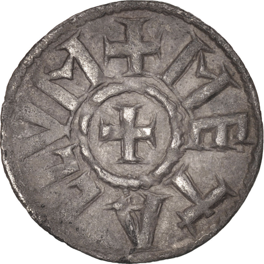 France, Louis le Pieux, Obol, 814-840, Melle, Silver, AU(50-53), Depeyrot:613