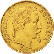 Frankreich, Napoléon III, 20 Francs, 1870, Strasbourg, AU(50-53), Gold, KM:801.2
