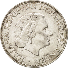 Netherlands, Juliana, 2-1/2 Gulden, 1961, AU(55-58), Silver, KM:185