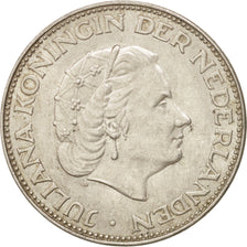 Coin, Netherlands, Juliana, 2-1/2 Gulden, 1963, MS(60-62), Silver, KM:185