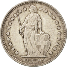Switzerland, 1/2 Franc, 1955, Bern, AU(50-53), Silver, KM:23