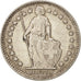 Switzerland, 1/2 Franc, 1955, Bern, AU(50-53), Silver, KM:23