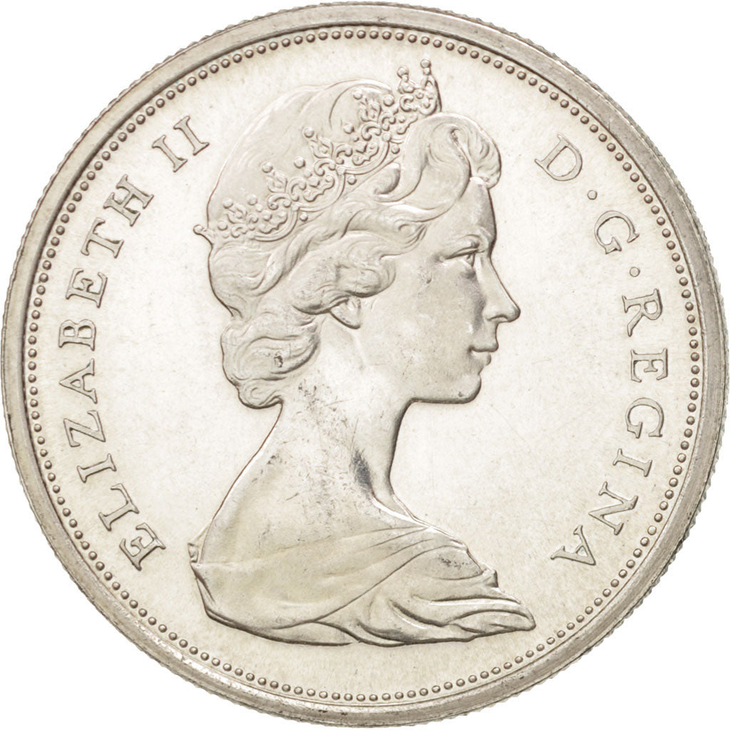 Canada, Elizabeth II, 50 Cents, 1965, Ottawa, MS(60-62), Silver, KM:63