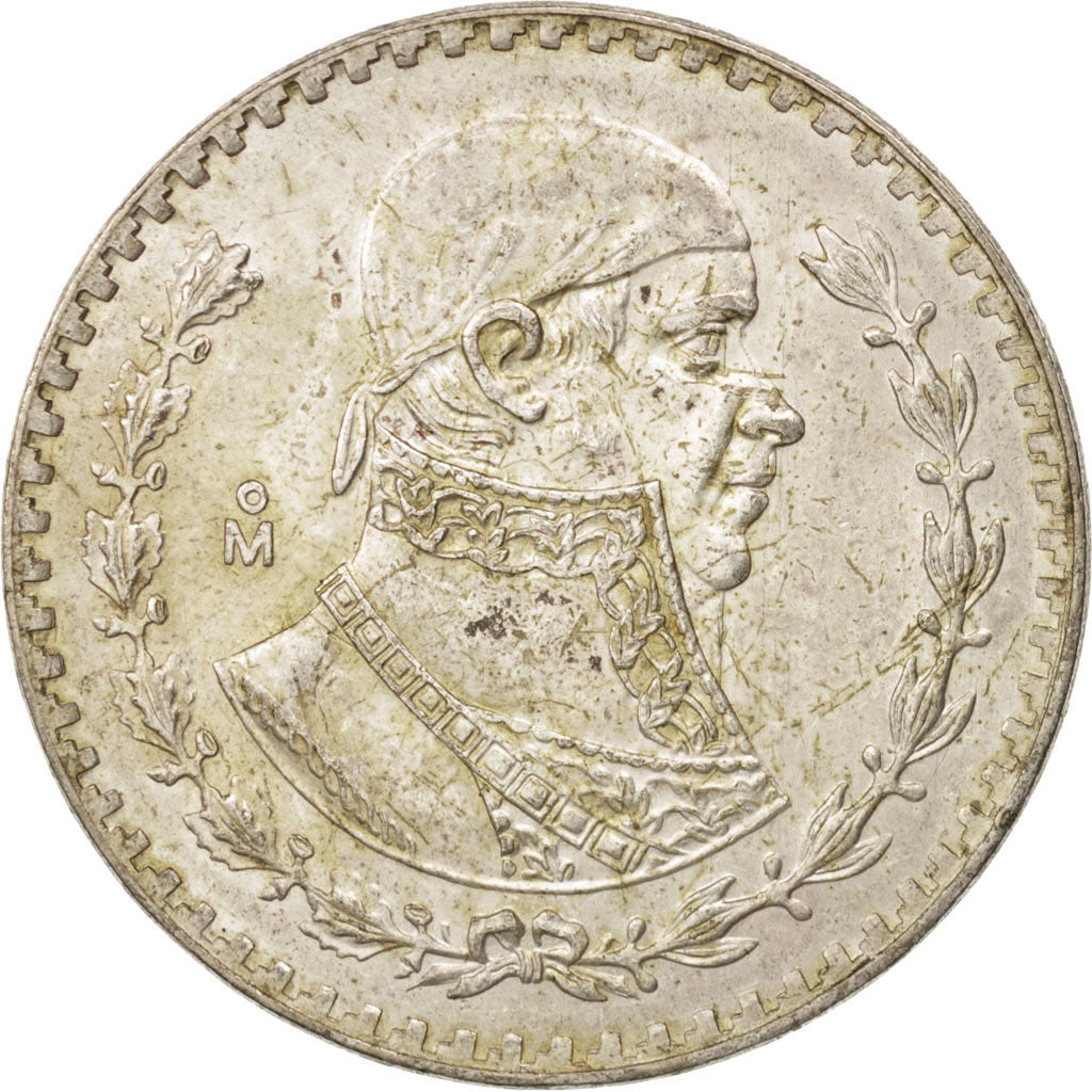 Mexico, Peso, 1966, Mexico City, AU(55-58), Silver, KM:459