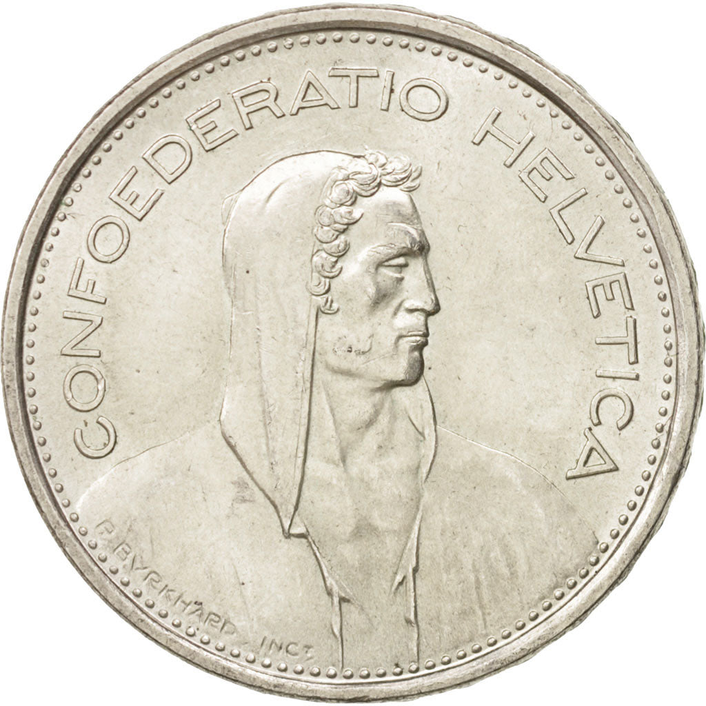 Switzerland, 5 Francs, 1967, Bern, MS(60-62), Silver, KM:40