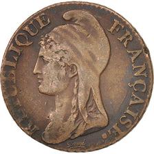 Moneta, Francia, Dupré, 5 Centimes, 1795, Paris, BB, Bronzo, KM:635.1