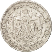 Bulgaria, Alexander  I, Lev, 1882, BB, Argento, KM:4