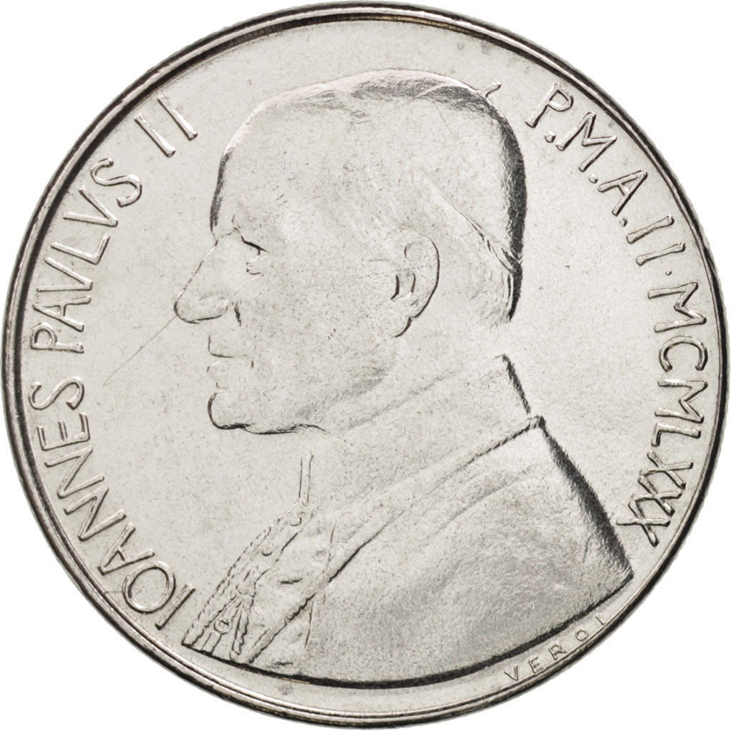 Moneta, CITTÀ DEL VATICANO, John Paul II, 100 Lire, 1980, SPL-, Acciaio