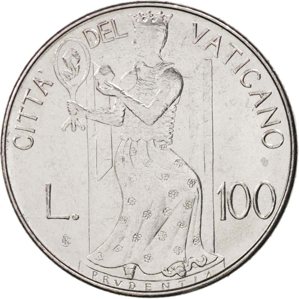 Moneta, CITTÀ DEL VATICANO, John Paul II, 100 Lire, 1980, SPL-, Acciaio
