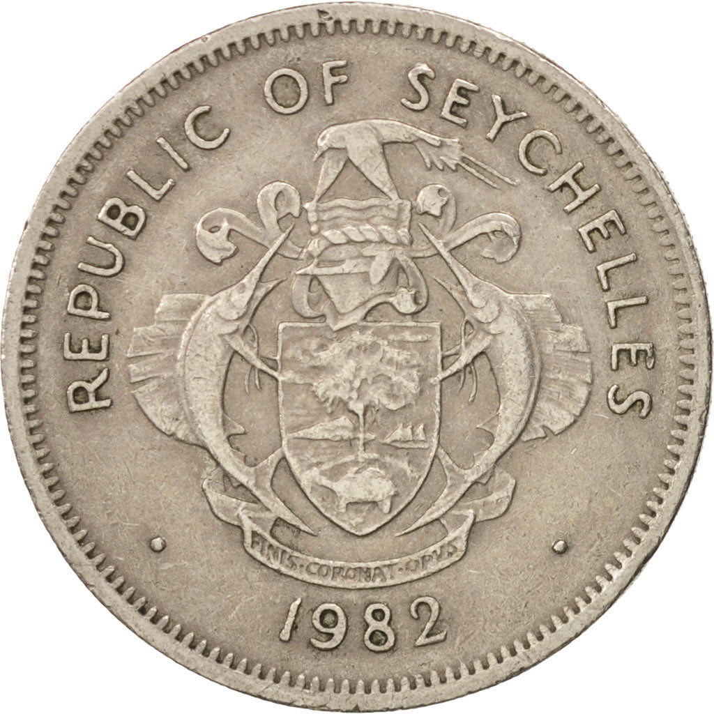 Monnaie, Seychelles, Rupee, 1982, British Royal Mint, TTB, Copper-nickel