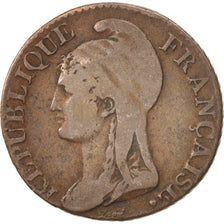 Münze, Frankreich, Dupré, 5 Centimes, 1795, Paris, S+, Bronze, KM:635.1