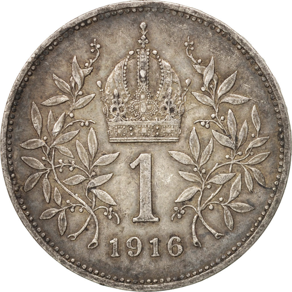 Austria, Franz Joseph I, Corona, 1916, EF(40-45), Silver, KM:2820