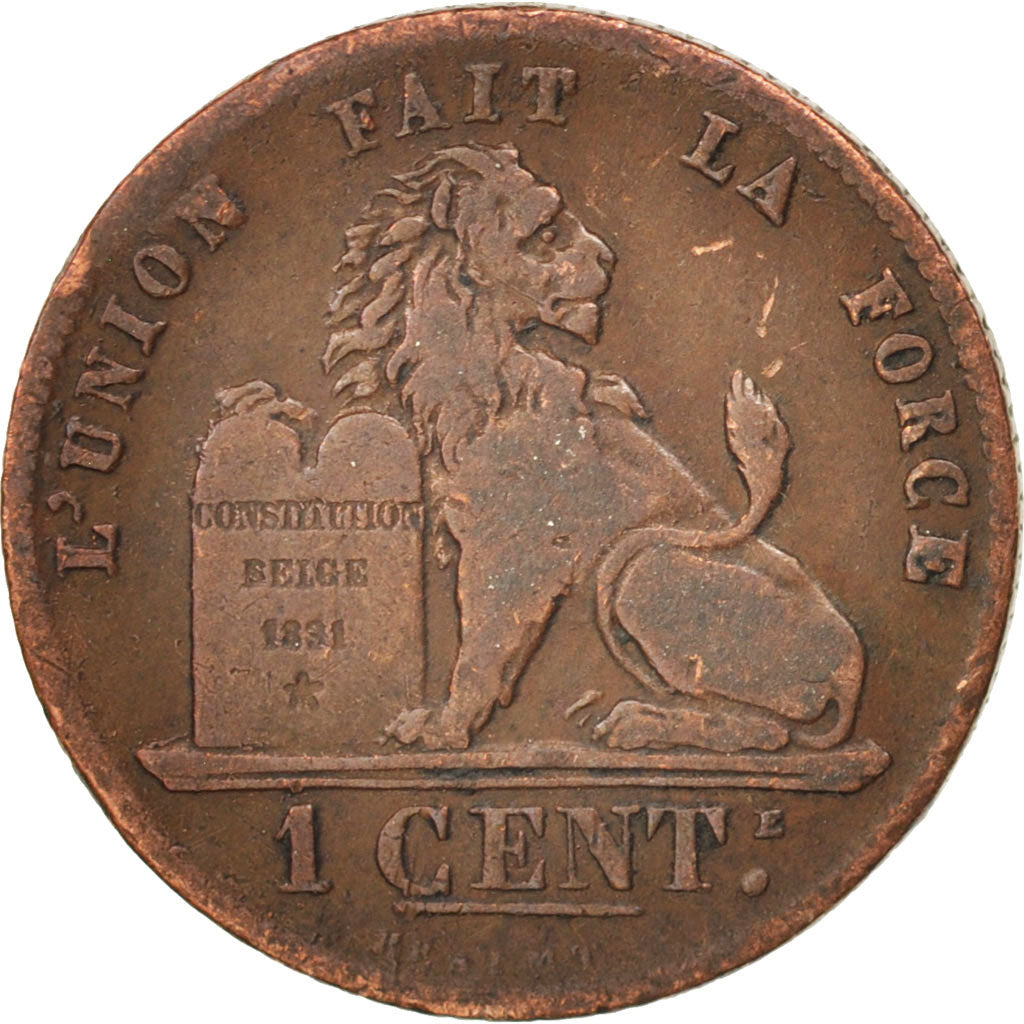 Belgium, Leopold I, Centime, 1846, EF(40-45), Copper, KM:1.2