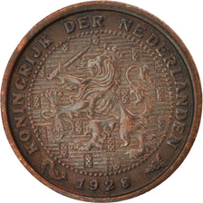 Netherlands, Wilhelmina I, 1/2 Cent, 1928, EF(40-45), Bronze, KM:138