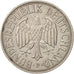 GERMANY - FEDERAL REPUBLIC, 2 Mark, 1951, Stuttgart, AU(55-58), KM:111
