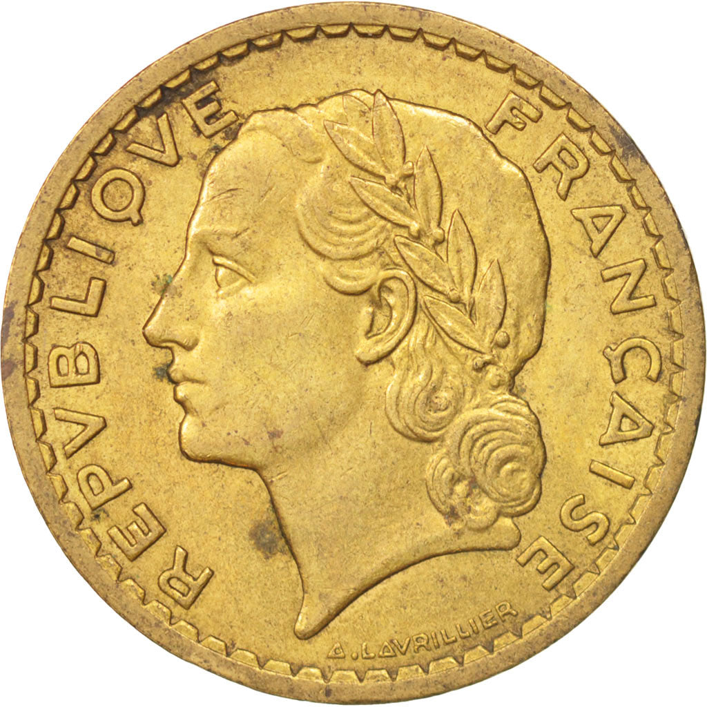 Munten, Frankrijk, Lavrillier, 5 Francs, 1946, Castelsarrasin, PR