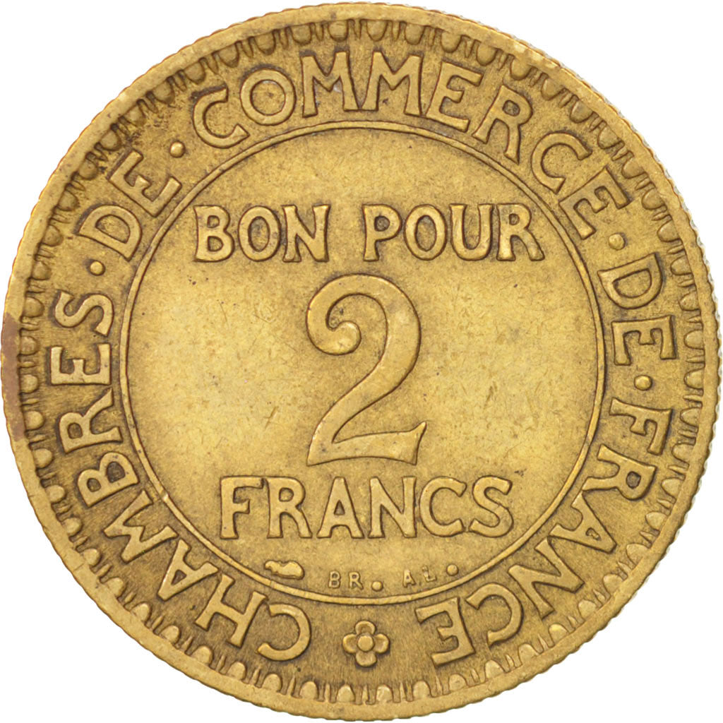 Moneta, Francia, Chambre de commerce, 2 Francs, 1926, Paris, BB