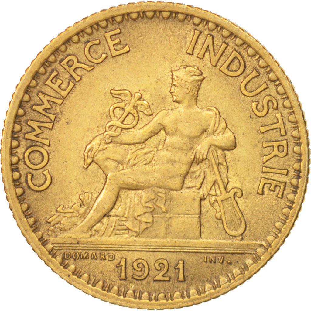 Monnaie, France, Chambre de commerce, Franc, 1921, Paris, SUP, Aluminum-Bronze