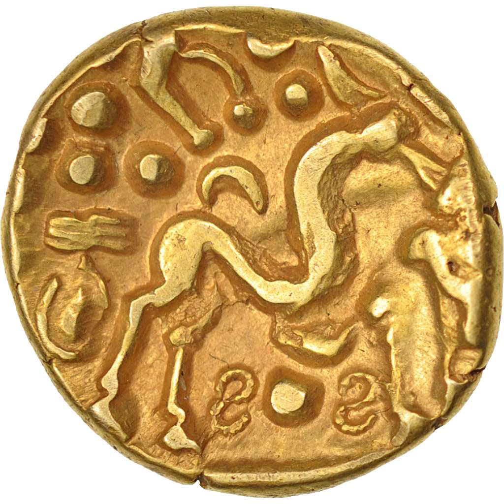 Coin, Ambiani, Stater, AU(55-58), Gold, Delestrée:242