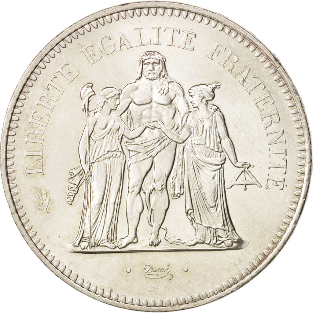 France, Hercule, 50 Francs, 1975, Paris, MS(65-70), Silver, KM:941.1