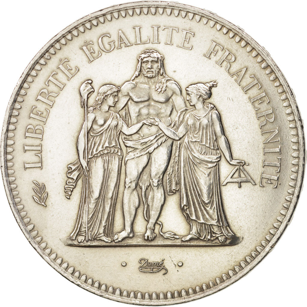 France, Hercule, 50 Francs, 1976, Paris, MS(65-70), Silver, KM:941.1
