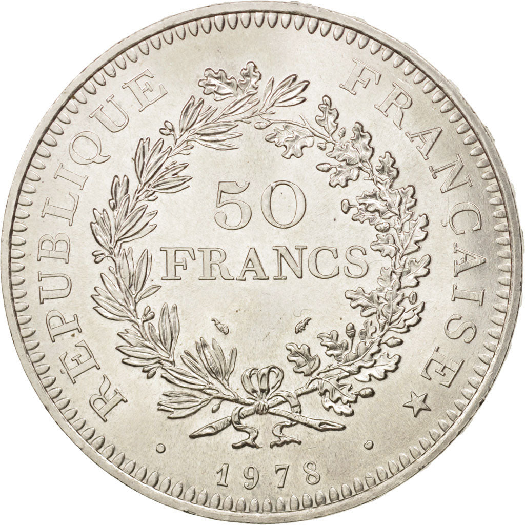 France, Hercule, 50 Francs, 1978, Paris, MS(65-70), Silver, KM:941.1
